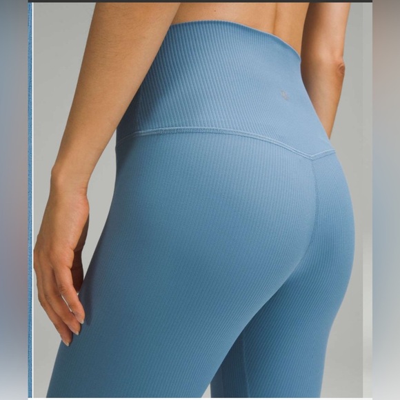 Lululemon Align Ribbed High-Rise Crop 23"-Utility Blue - Picture 4 of 7